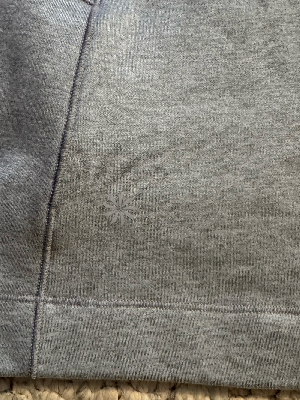 Athleta Light Gray Full-Zip Hooded Jacket - Picture 5 of 5